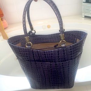 Violet Brahmin Large Tote